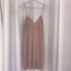 RARE Zara Collection Shimmer Slip Dress size small